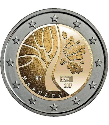 Coincard 2 Euro Estonie 2017 Indépendance