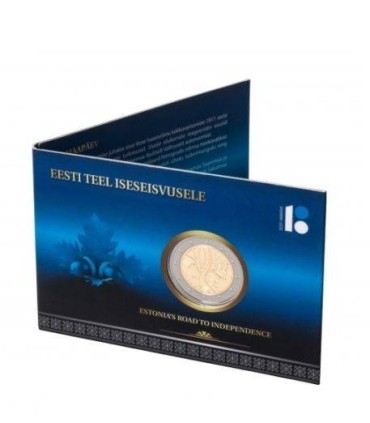 Coincard 2 Euro Estonie 2017 Indépendance