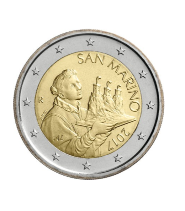 2 Euro Saint Marin 2017 Nouvelle effigie