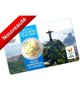2 Euro Belgique 2016 coincard Francaise -                                                                          Version Franc