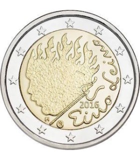 2 Euro Finlande 2016 - Eino Leino -  Thème:   2 € commémorative Finlande 2016 sur le thème du 90e anniversaire de la disparition