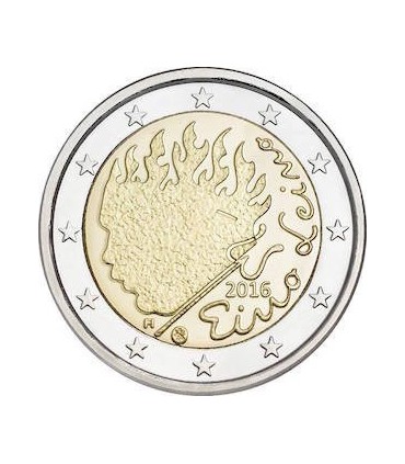2 Euro Finlande 2016 - Eino Leino -  Thème:   2 € commémorative Finlande 2016 sur le thème du 90e anniversaire de la disparition