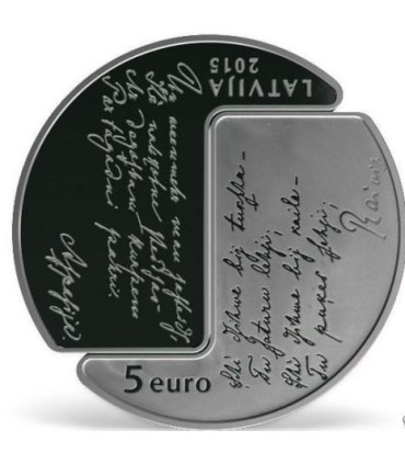 5 Euro Lettonie 2015