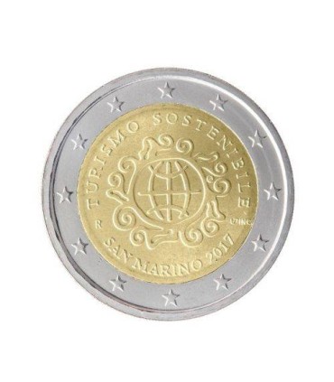 2 Euro Saint Marin 2017 Tourisme Durable