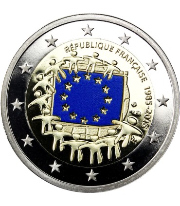 2 Euro France BE 2015 - Drapeau -  - 2 Euro France BE 2015 - Drapeau -  Le Comptoir de l'Euro  