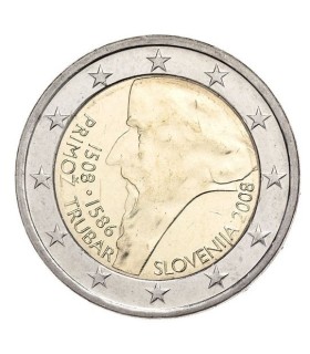 2 Euro slovénie 2008 primoz trubar