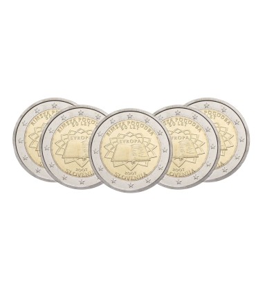 5 x 2 Euro Allemagne 2007 Traité de Rome a,d,f,g,j