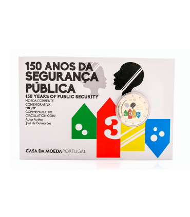Coincard BE 2 Euro Portugal 2017 150 ans Police Securite publique