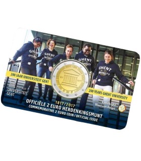 Coincard Flamande 2 Euro Belgique 2017 Université de Gand