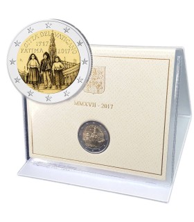 Vatican 2 Euro 2017 100e Anniversaire de l'apparition de Fatima