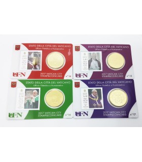 Lot 4 x Coincard Vatican 2017