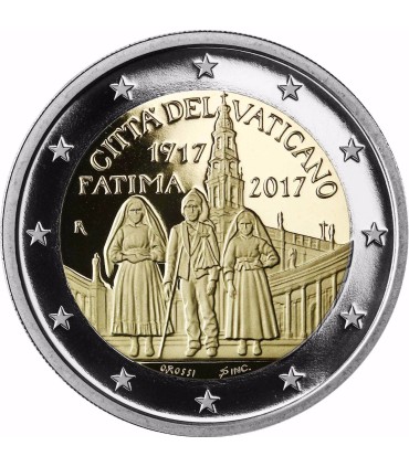 2 Euro BE Vatican 2017 100e Anniversaire des apparitions de Fatima