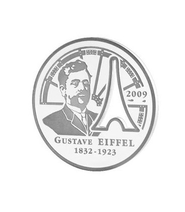 10 Euro ARG Gustave Eiffel 2009 - BE - Auteur: Atelier de Gravure

Poids: 22,20 g  0,78 oz

Diamètre: 37 mm  1,46 inch

Tirage: 