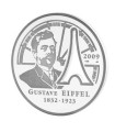 10 Euro ARG Gustave Eiffel 2009 - BE - Auteur: Atelier de Gravure

Poids: 22,20 g  0,78 oz

Diamètre: 37 mm  1,46 inch

Tirage: 