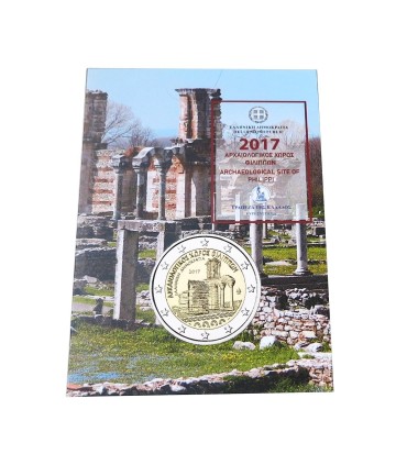 2 Euro Coincard Grèce 2017 Site archéologique de Philippes