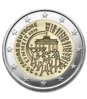 2 euro Allemagne 2015 Reunification - 2 € commémorative Allemagne 2015 commémorant le 25ème anniversaire de la Réunification All