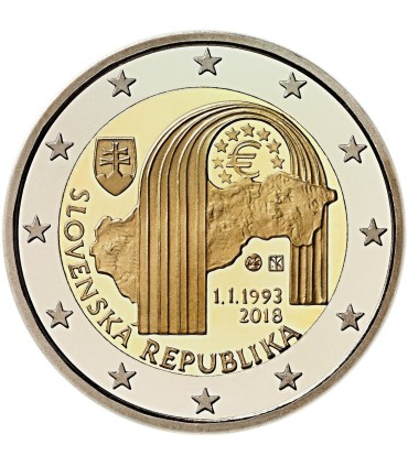 2 Euro Slovaquie 2018 25 ans de la  République de Slovaquie