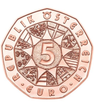 5 Euro Autriche 2018 La Force du Lion