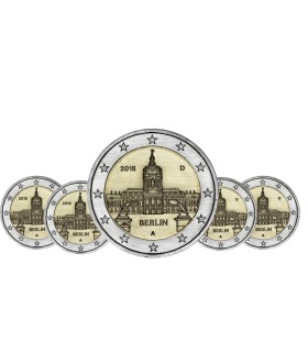 5 x 2 euro Allemagne 2018 100 e anniversaire de la naissance d'Helmut Schmidt