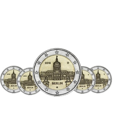 5 x 2 euro Allemagne 2018 100 e anniversaire de la naissance d'Helmut Schmidt