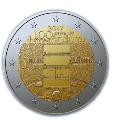 2 Euro Andorre 2017 100 ans de l'Hymne d'Andorre