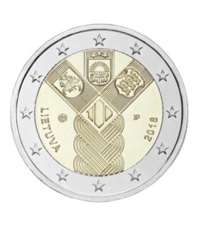 2 Euro Lituanie 2018 - 100 ans des Etats Baltes