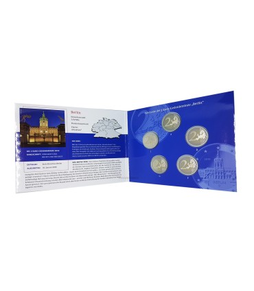 5 x 2 euro Allemagne 2018 BE