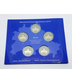 5 x 2 euro Allemagne 2018 BE