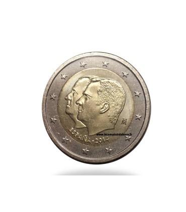2 euro commemorative Espagne 2014 n°2 - 2 Euro Commémorative Espagne 2014 n°2
Thème : Succession au trône d'Espagne Carlos par F