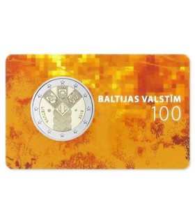 Coincard 2 Euro Estonie 2018 - 100 ans des Etats Baltes