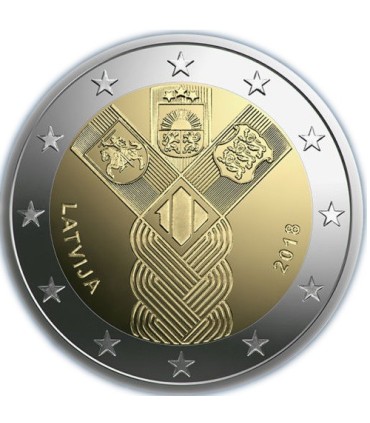 Coincard 2 Euro Estonie 2018 - 100 ans des Etats Baltes