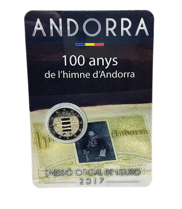 2 Euro Andorre 2017 100 ans de l'Hymne d'Andorre