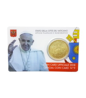 Coincard 50 cents Vatican 2018
