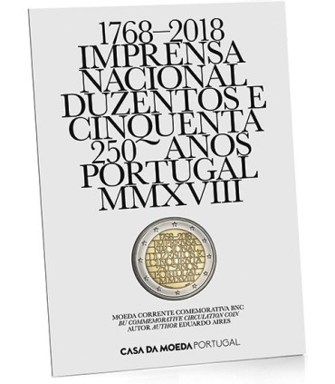 2 Euro Brillant Universel Portugal 2018 Imprimerie nationale