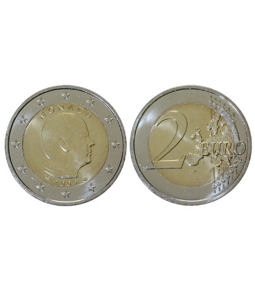 2 Euro Monaco Albert 2009 -  
Description:
Pièce officielle de 2 € Monaco 2009 représentant un portrait de S.A.S. le Prince Al