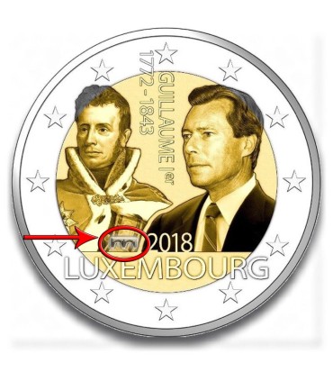Coincard Luxembourg 2018 Grand-duc Guillaume Ier