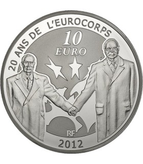 10 Euro Europa 2012 - Description :
 
Débutée en 1998, la série « Europa » met cette année l’amitié
franco-allemande à l’honneur