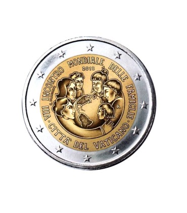 2 Euro Vatican 2015 Rencontre Mondiale des Familles -  
 2 € commémorative Vatican 2015 
Thème : 8e rencontre internationnale de