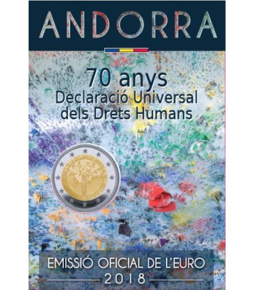 2 Euro Andorre 2018 - Déclaration des Droits de l'Homme