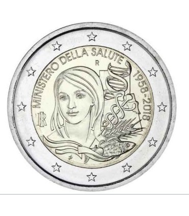 2 Euro Italie 2018  60 ans de la création du Ministère de la Santé