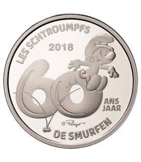 5 Euro Belgique 2018 60 ans des Schtroumfps