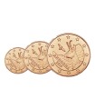 1 cent + 2 cent+ 5 cent  Andorre 2017