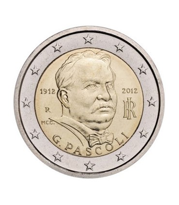 2 Euro ITALIE 2012 Giovanni Pascoli - 
	DESCRIPTION:

	
	Piece de 2 € commémorative Italie 2012 commémorant la mémoire de Giovan