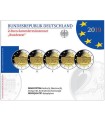 5 x 2 euro BE Allemagne 2019 70 ans du Bundesrat