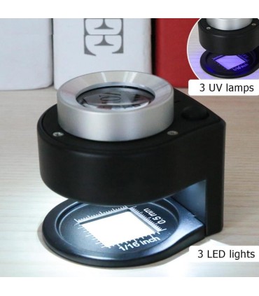 loupe x30 à leds +uv