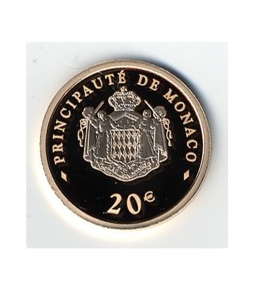 20 euro or BE MONACO 2008 - 
	Descriptif : MONACO : NOUVELLE MONNAIE COMMÉMORATIVE EN OR 20 EUROS PRINCE ALBERT II. Une pièce pr