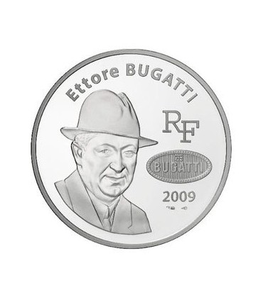 20 Euros Ettore BUGATTI - ARG Piéfort BE 2009 - Auteur: Atelier de Gravure
Poids: 44,4 gr  1,55 oz
Diamètre: 37 mm  1,46 inch
Ti