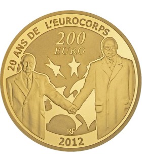 200 Euros Europa 2012 - Description :
 
Débutée en 1998, la série « Europa » met cette année l’amitié
franco-allemande à l’honne