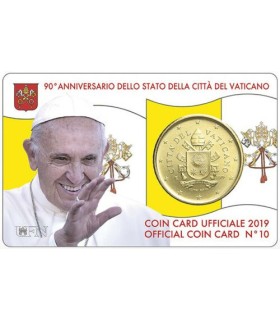 Coincard 50 cents Vatican 2018