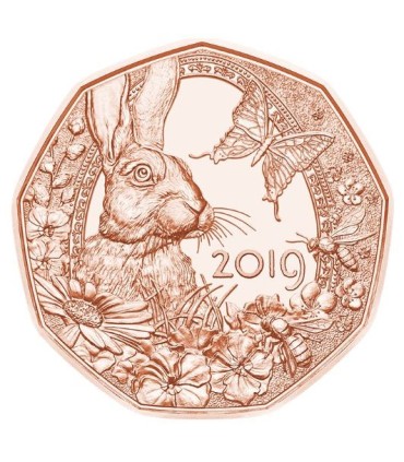 5 Euro Autriche 2019 Pâques et le réveil du Printemps